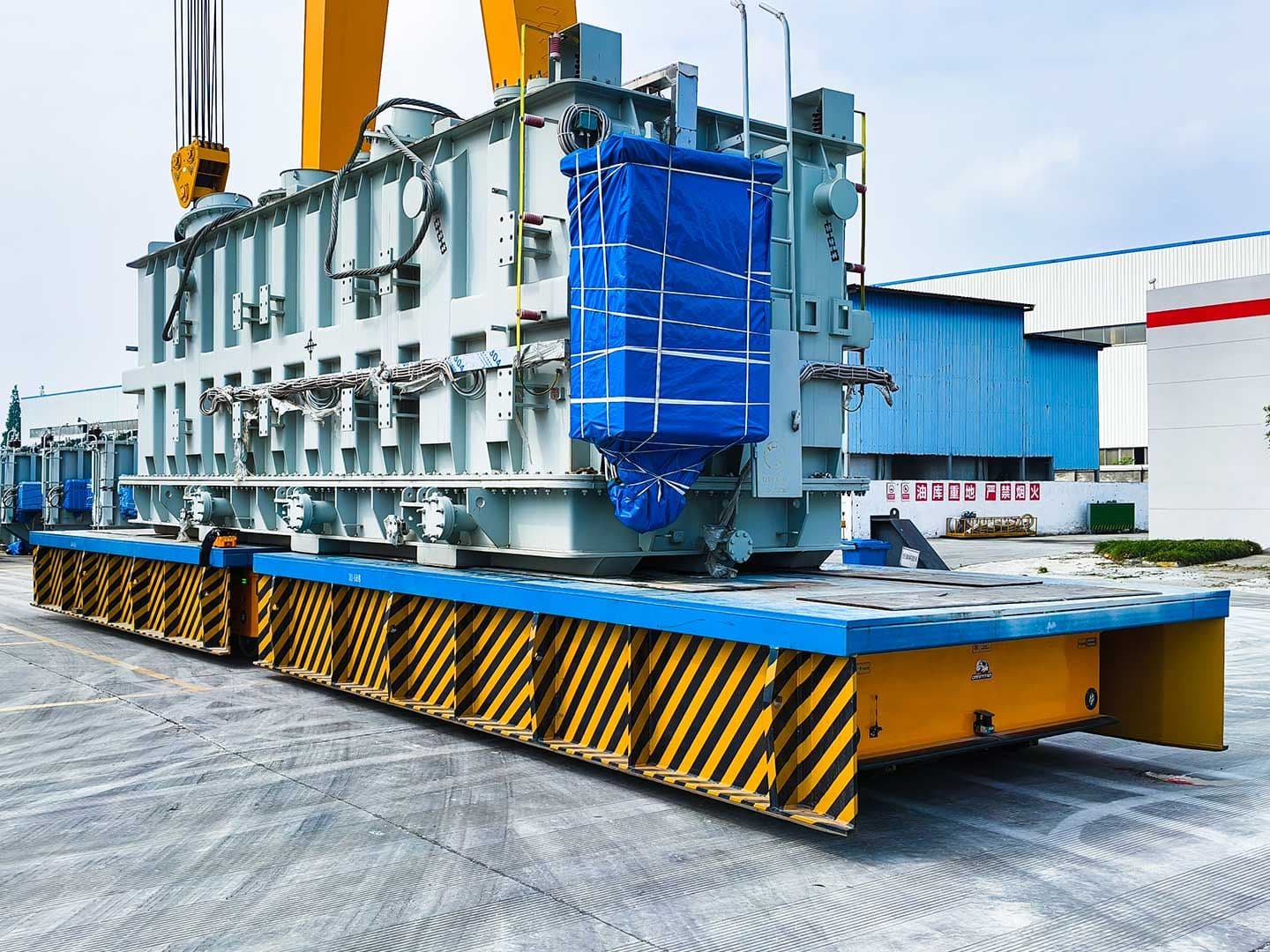 110t Dual-Vehicle Synchronized Heavy-Duty Transport Vehicle for Transformer Transportation-0