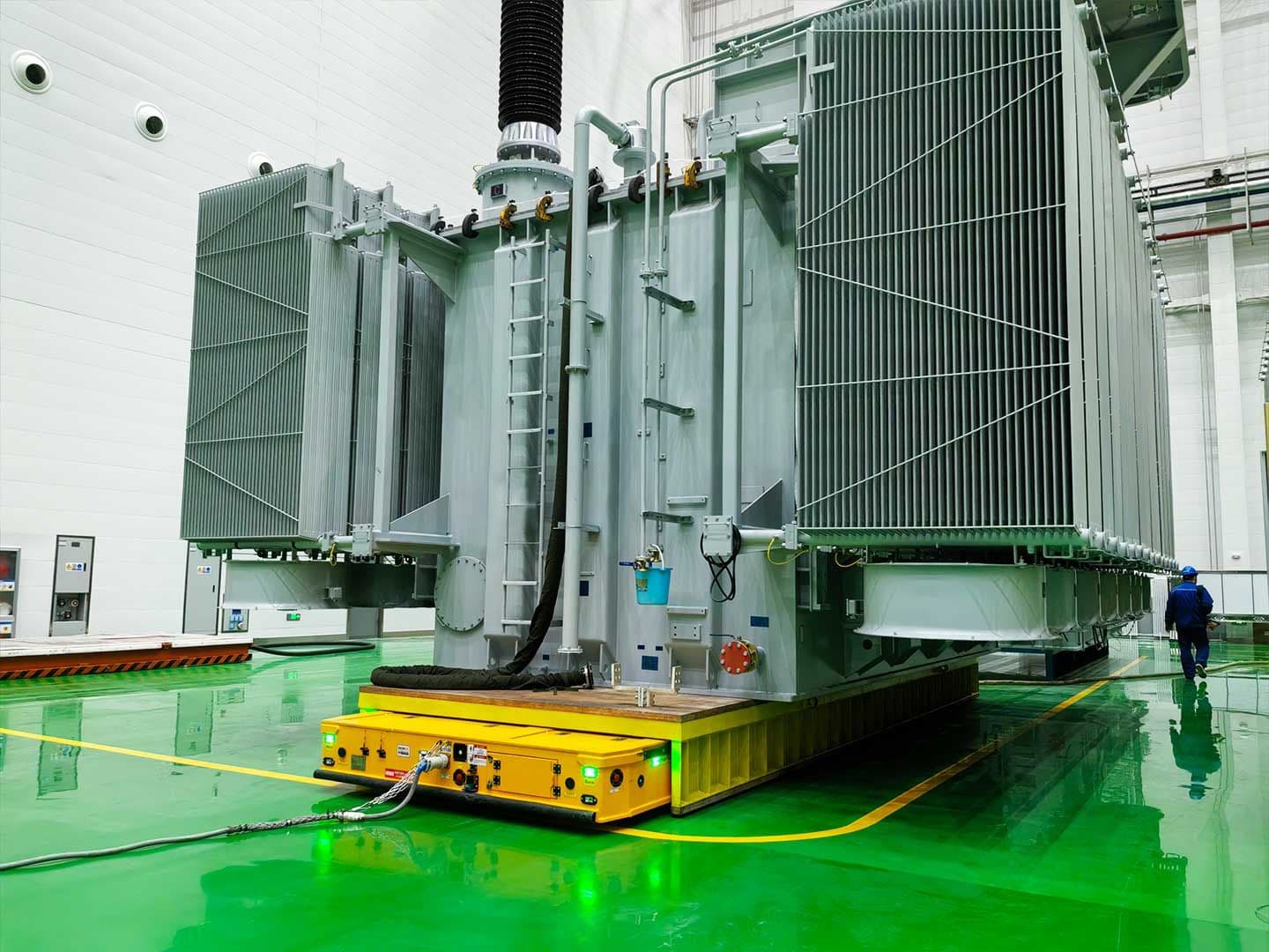 Application of 300-ton Heavy-Duty Transport Vehicle for Transformer Transfer-2