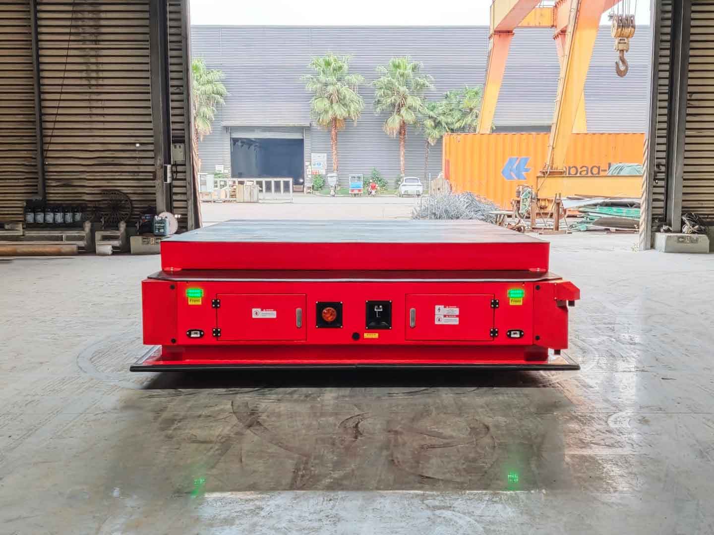 Application of 80t Heavy-Duty AGV for Large Component Transportation-1