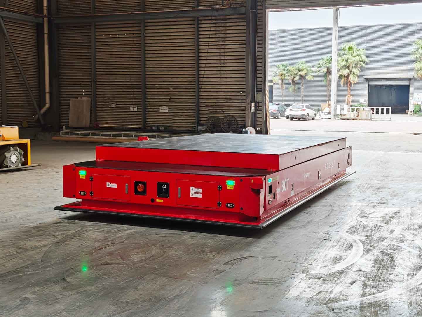 Application of 80t Heavy-Duty AGV for Large Component Transportation-2