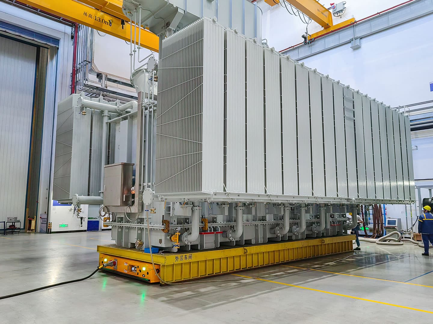 Application of 400t Wheeled Transport Vehicle for Transformer Transfer-0