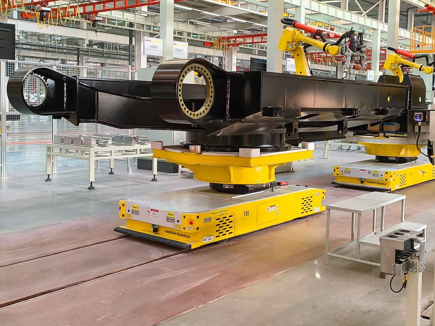 Application of 10t Heavy Load RGV in Assembly and Automatic Production Line Handling of Upper Frame-2