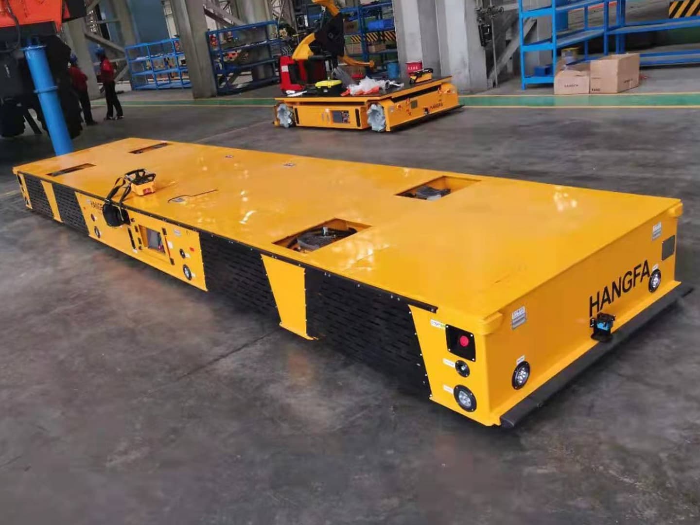 40t trackless transport vehicle applied to the handling of cotton picking machine frame-4