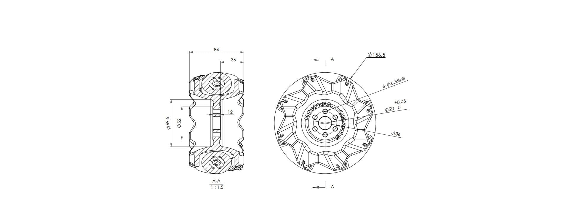 CMA-20Exterior Dimension