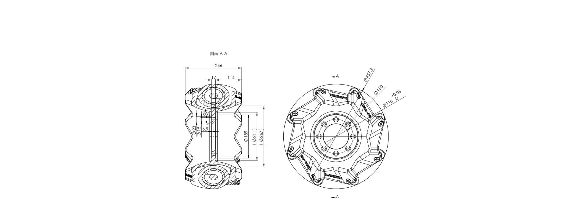 CMA-45Exterior Dimension