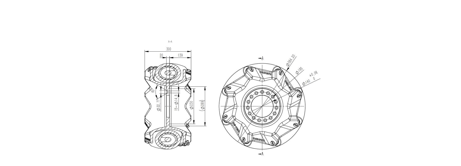 CMA-58Exterior Dimension