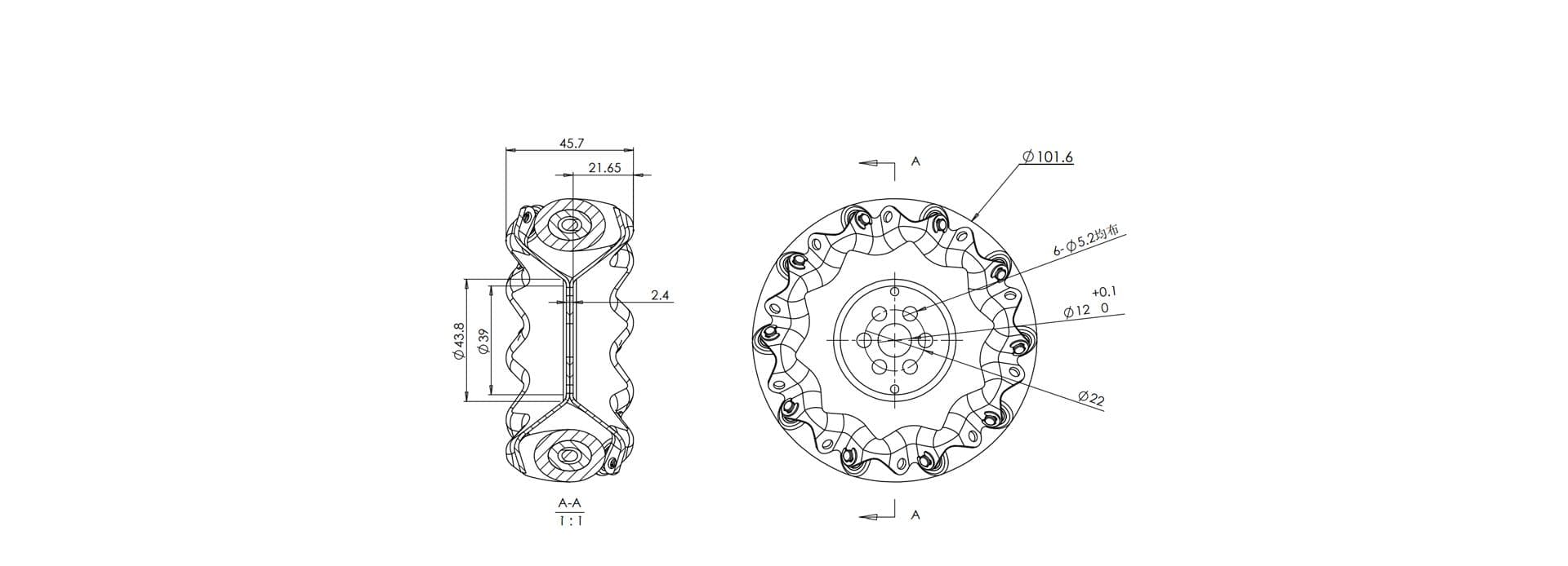 QMA-10Exterior Dimension
