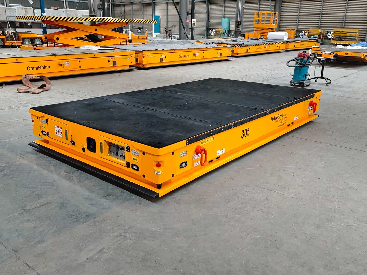 Application of 30t Heavy-Duty AGV for Component Transport with Custom Pallets-2