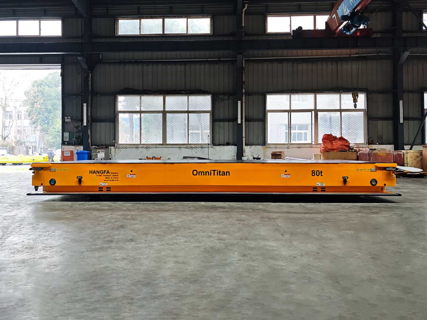 Application of 80t Heavy-Duty AGV for Component Transport-3