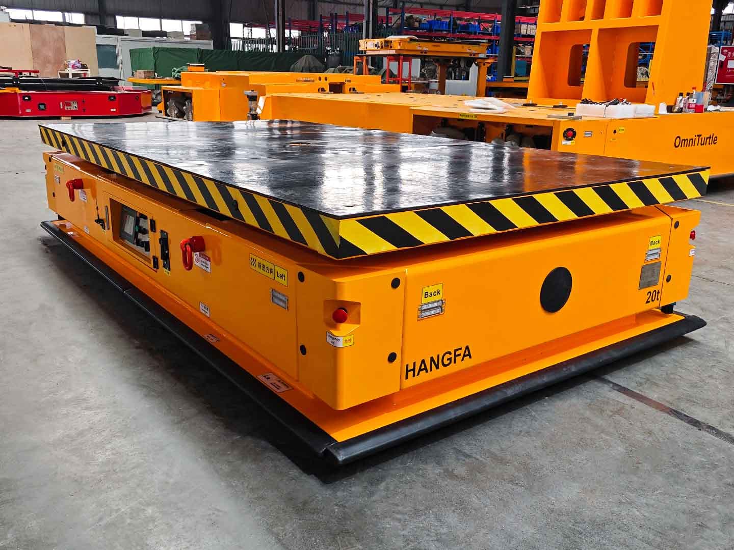 Применение всестороннего AGV грузоподъемностью 20 т для транспортировки узлов-1