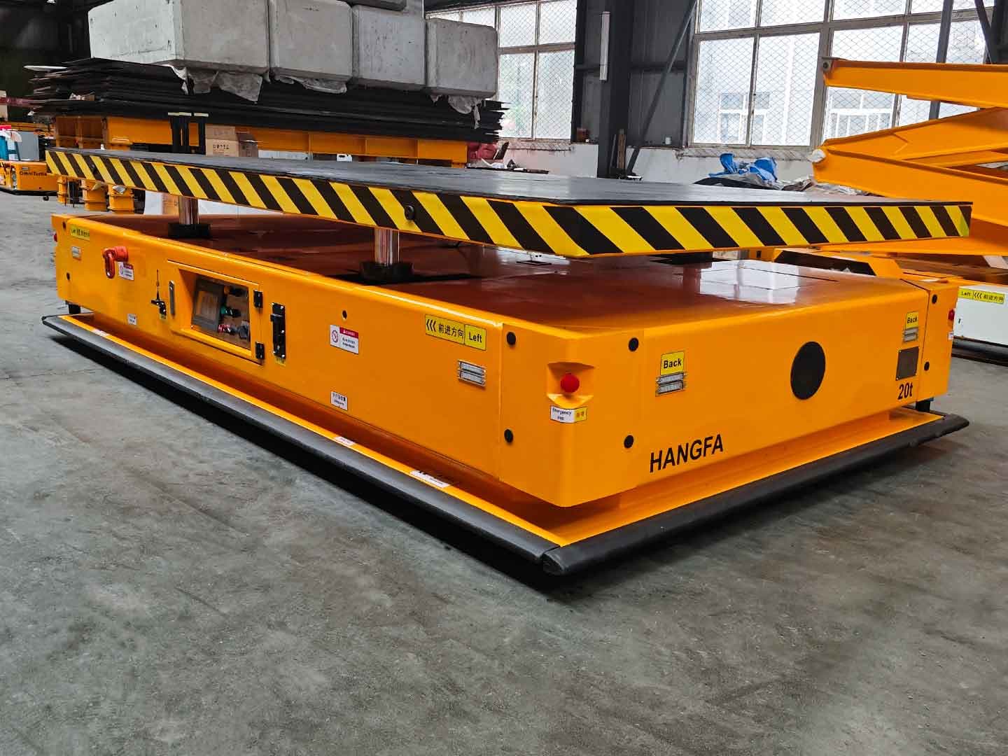 Применение всестороннего AGV грузоподъемностью 20 т для транспортировки узлов-2