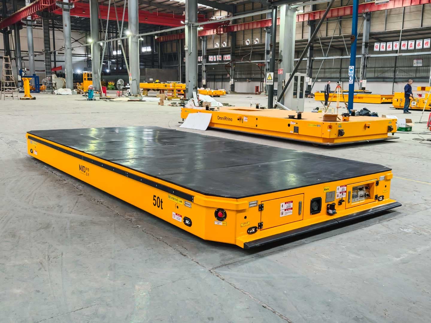 Application of 50t Heavy-Duty Transport Vehicle for Workpiece Transfer-1
