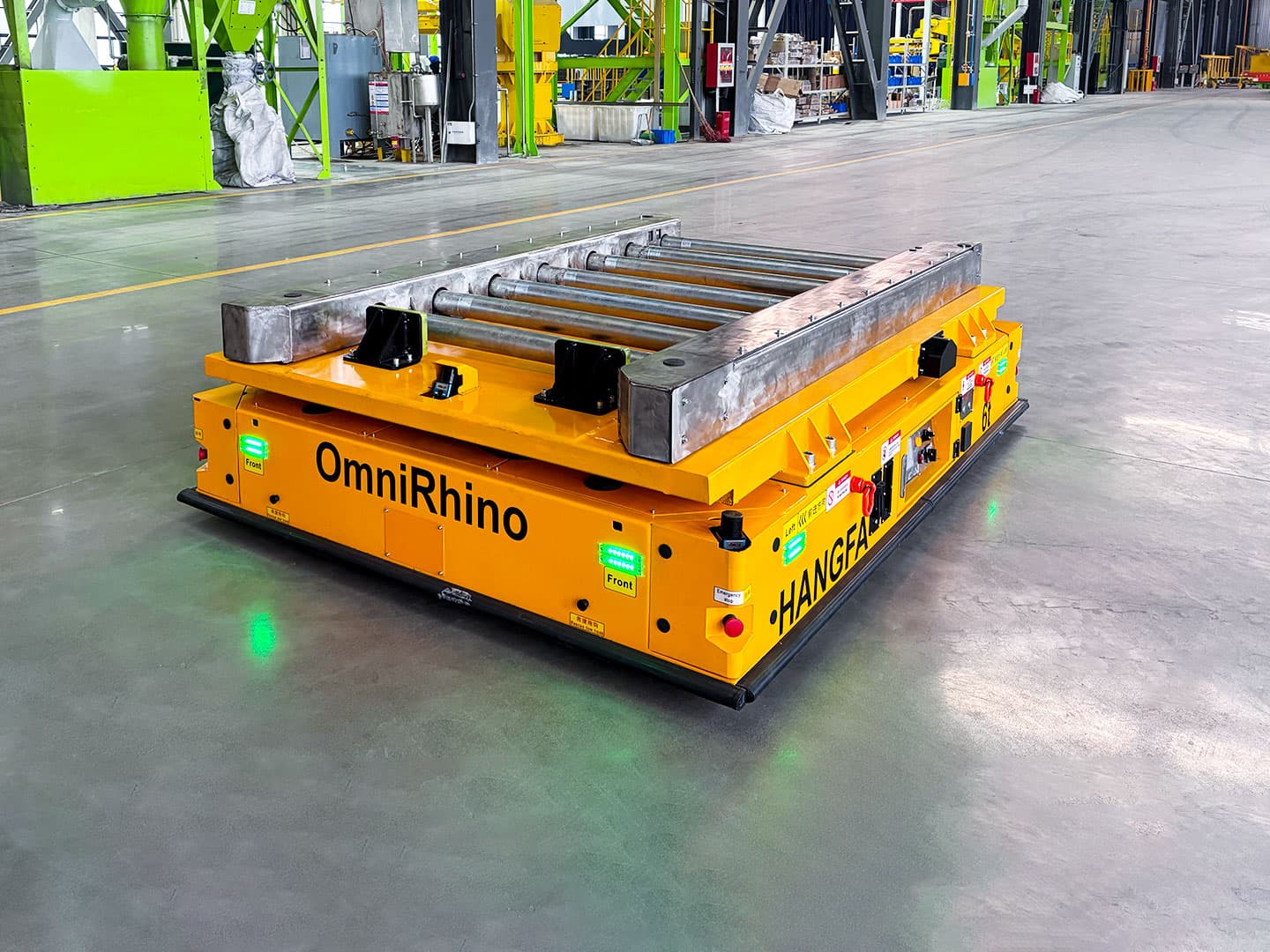 Application of 6-ton Roller-Type AGV for Workpiece Transfer-0