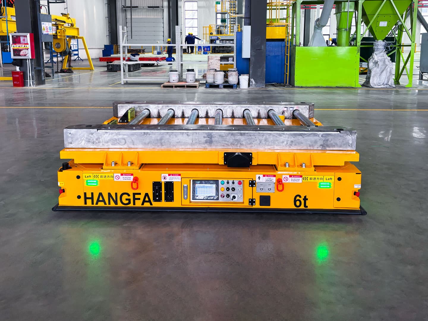 Application of 6-ton Roller-Type AGV for Workpiece Transfer-1