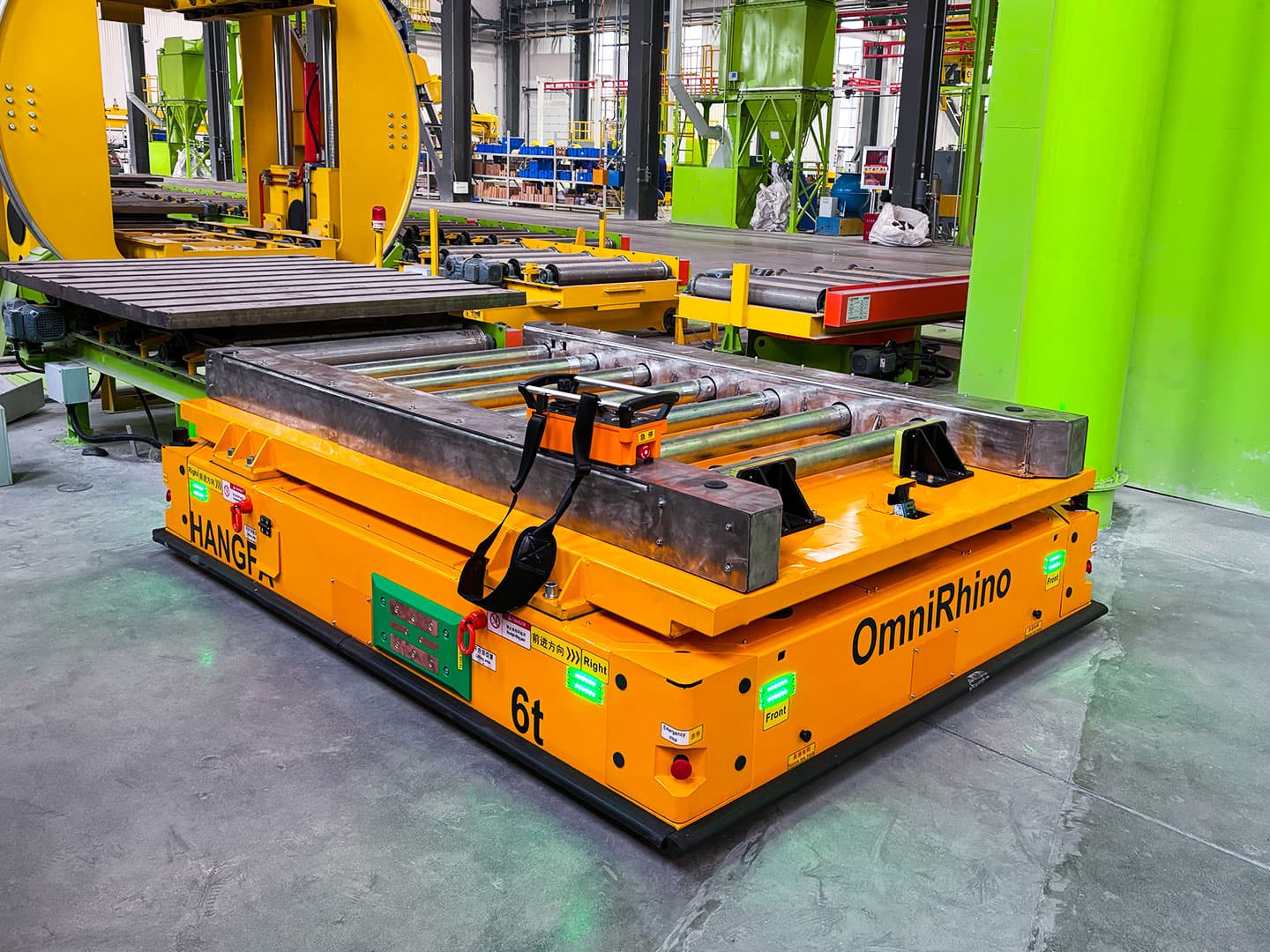 Application of 6-ton Roller-Type AGV for Workpiece Transfer-2