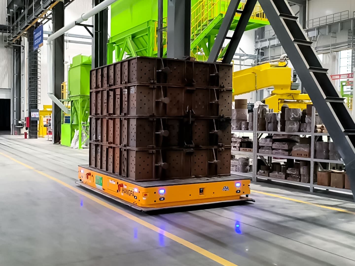 30t Backrest AGV Application for Workpiece Transfer-0