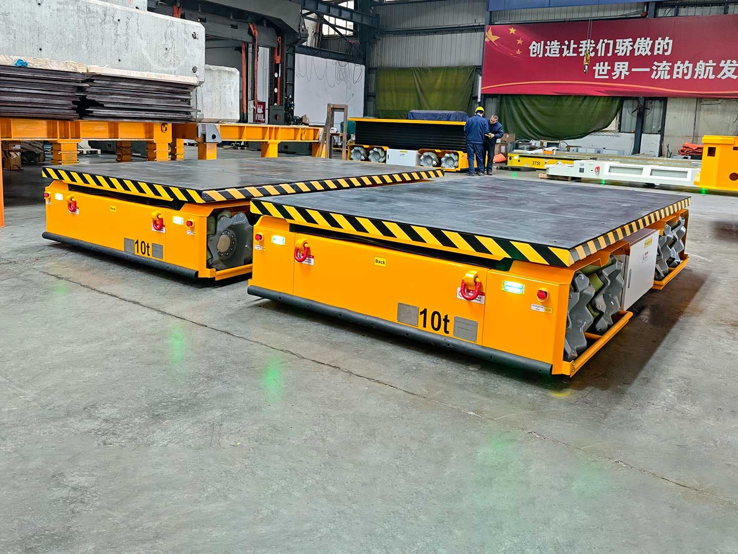 10t Mecanum Wheel AGV for Component Transportation-2