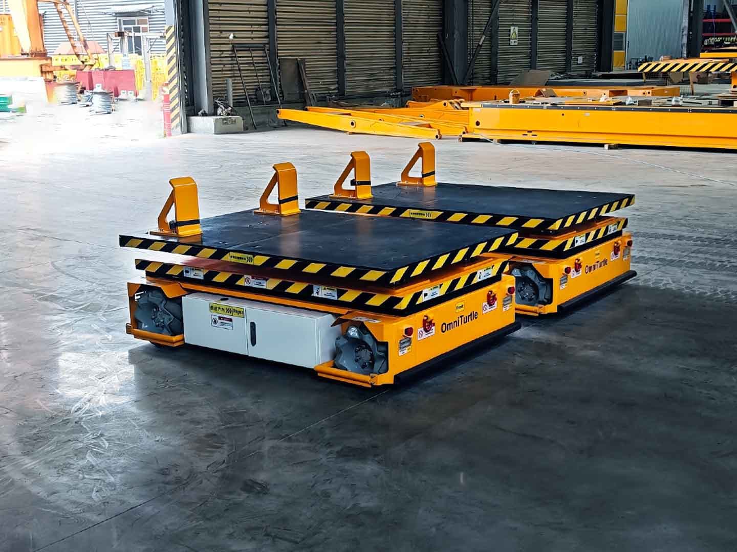 1t升降AGV应用于转运工件-1