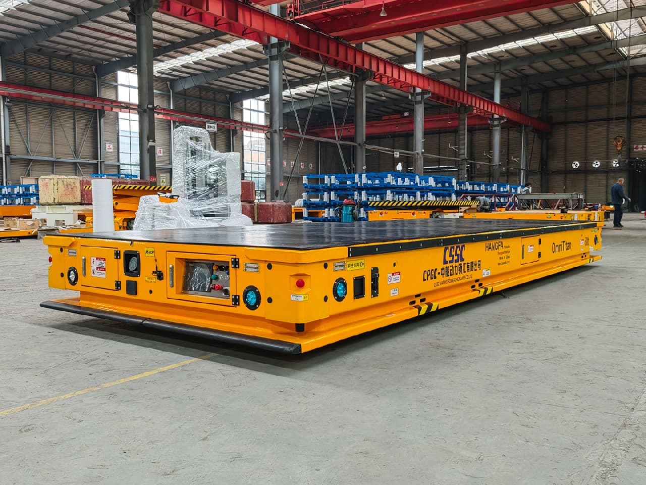 Application of 50t Heavy-Duty Omni-directional Transport Vehicle for Large Component Transfer-0