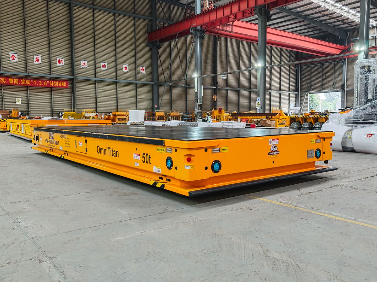 Application of 50t Heavy-Duty Omni-directional Transport Vehicle for Large Component Transfer-1