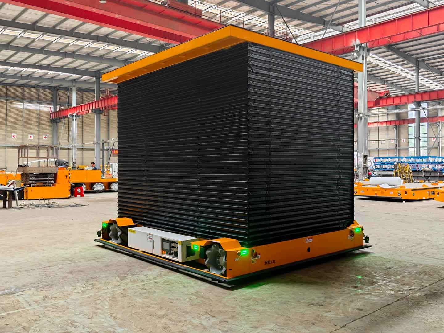 Application of 3.5t movable lifting platform for workpiece transportation-1