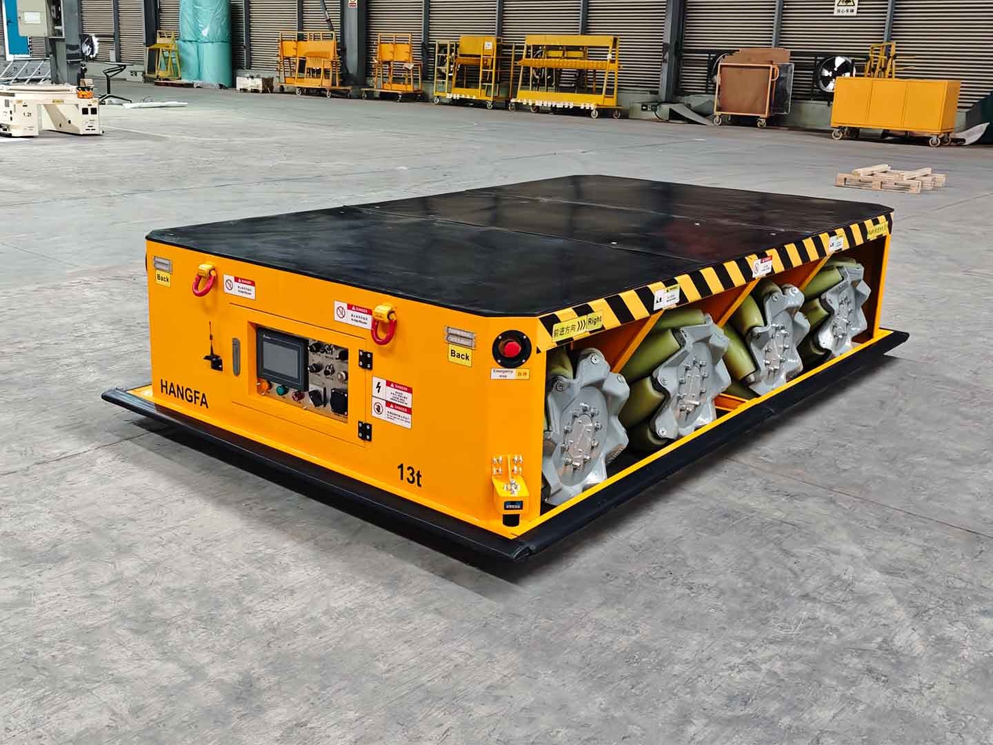 Application of 13t Mecanum Wheel AGV in Model Seismic Transport-0