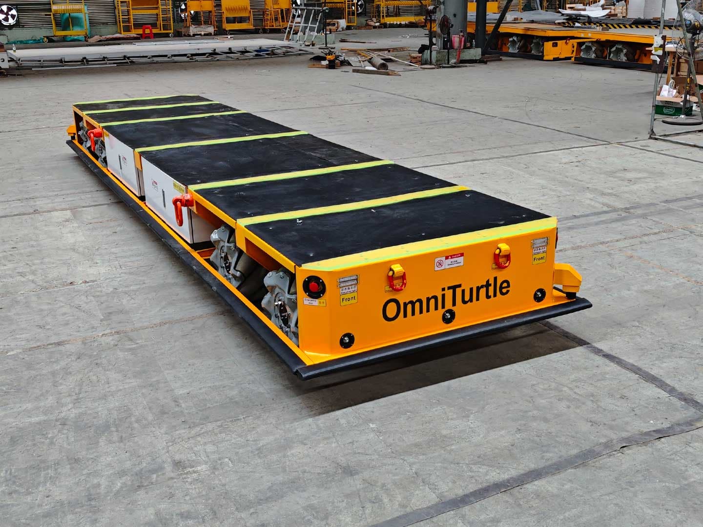 Применение всенаправленного AGV грузоподъемностью 10 тонн для транспортировки компонентов-0