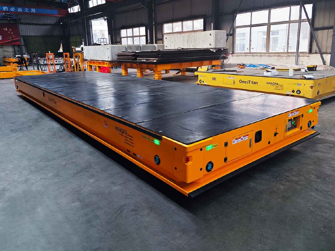 Application of 50t Heavy duty AGV in the Transportation of Large Components