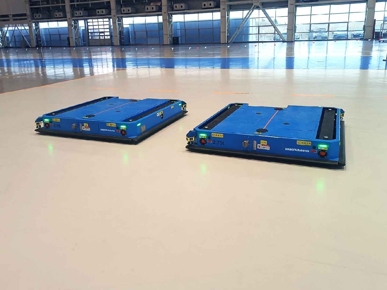 2.75t Submersible AGV Applied to Component Transportation