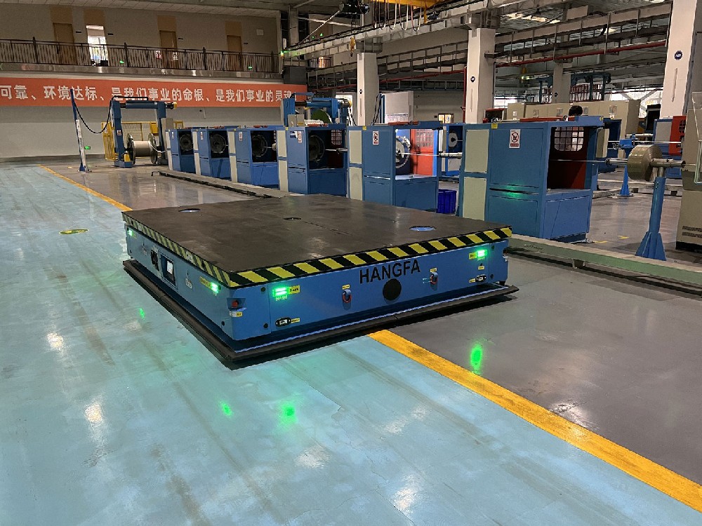 Application of 8t Top up AGV in the Transfer of Wire Rolls