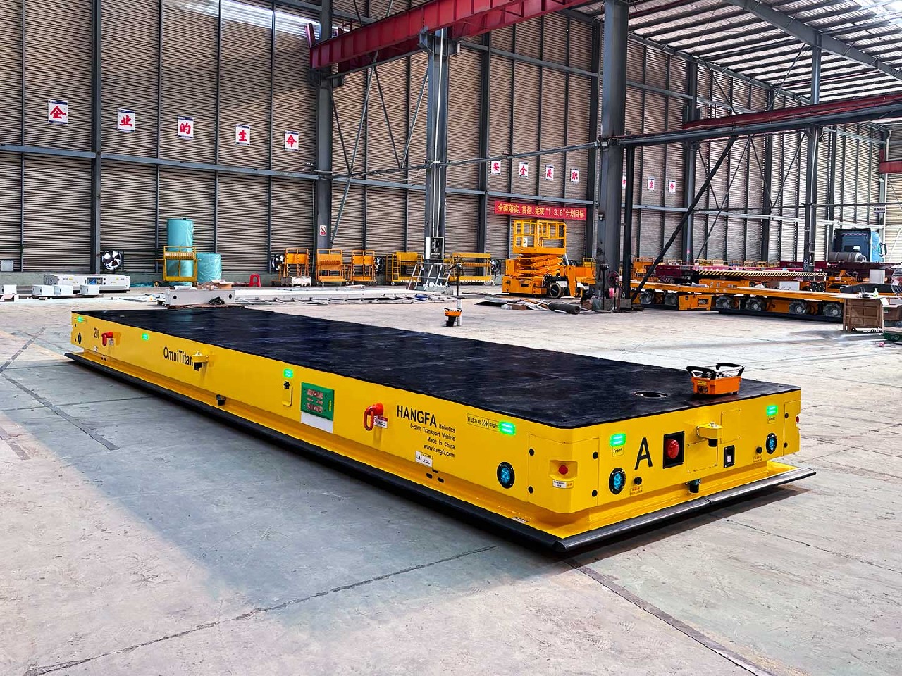 Application of 20t Coordinated AGV for Component Transportation