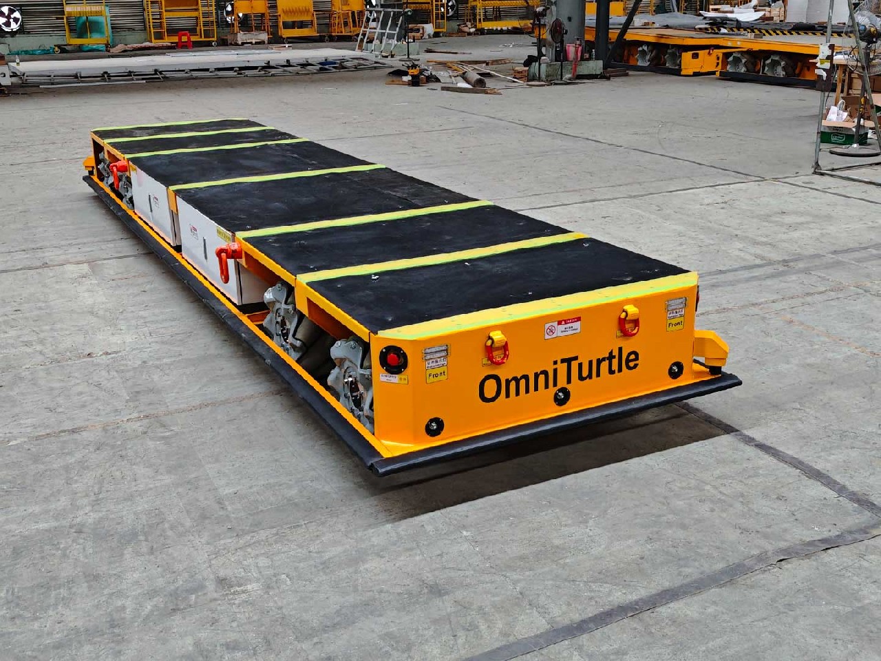Application of 10-ton Omni-directional AGV for Component Transportation