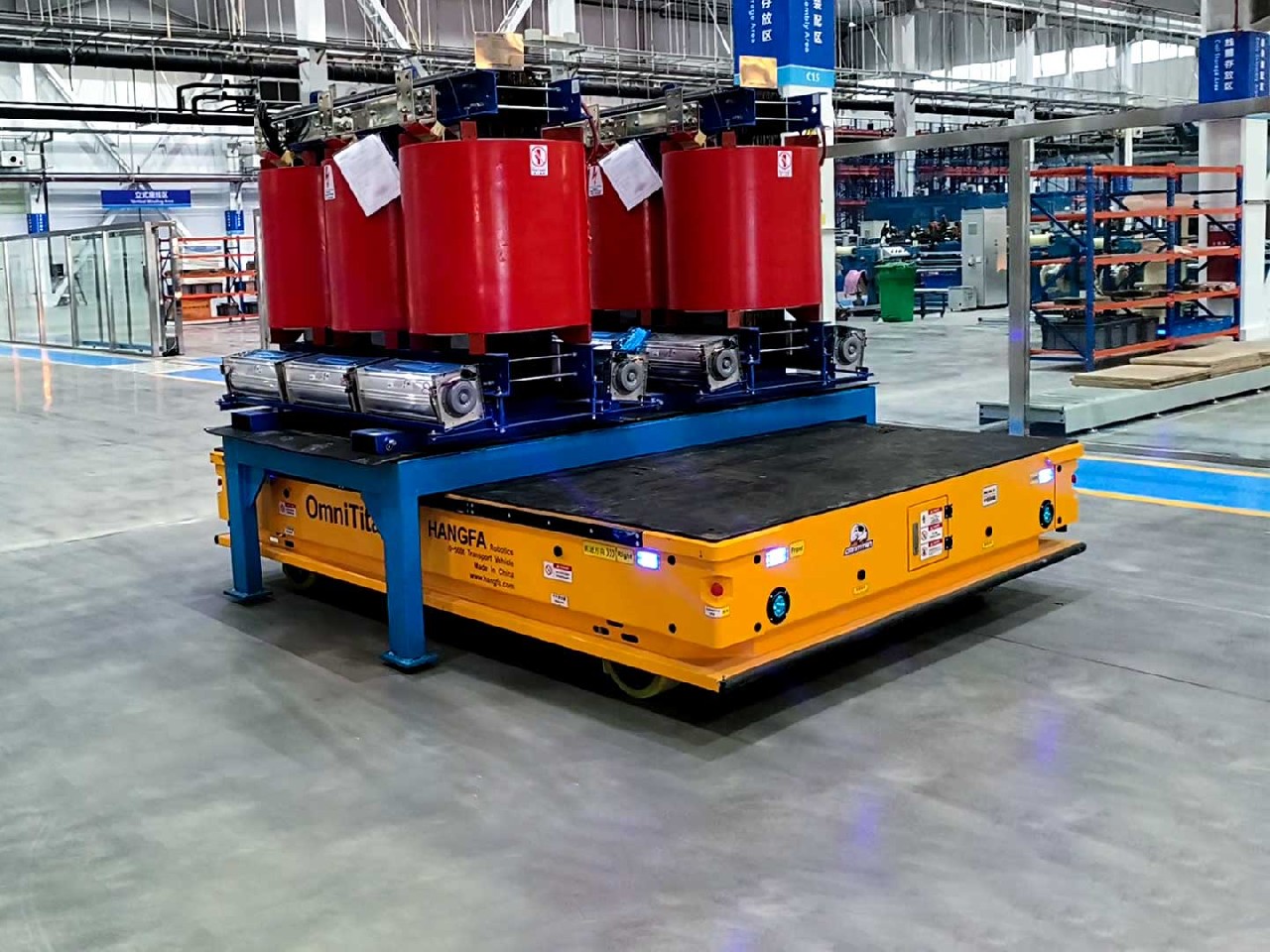 Application of 25t Omni-directional Transport Vehicle for Component Transfer
