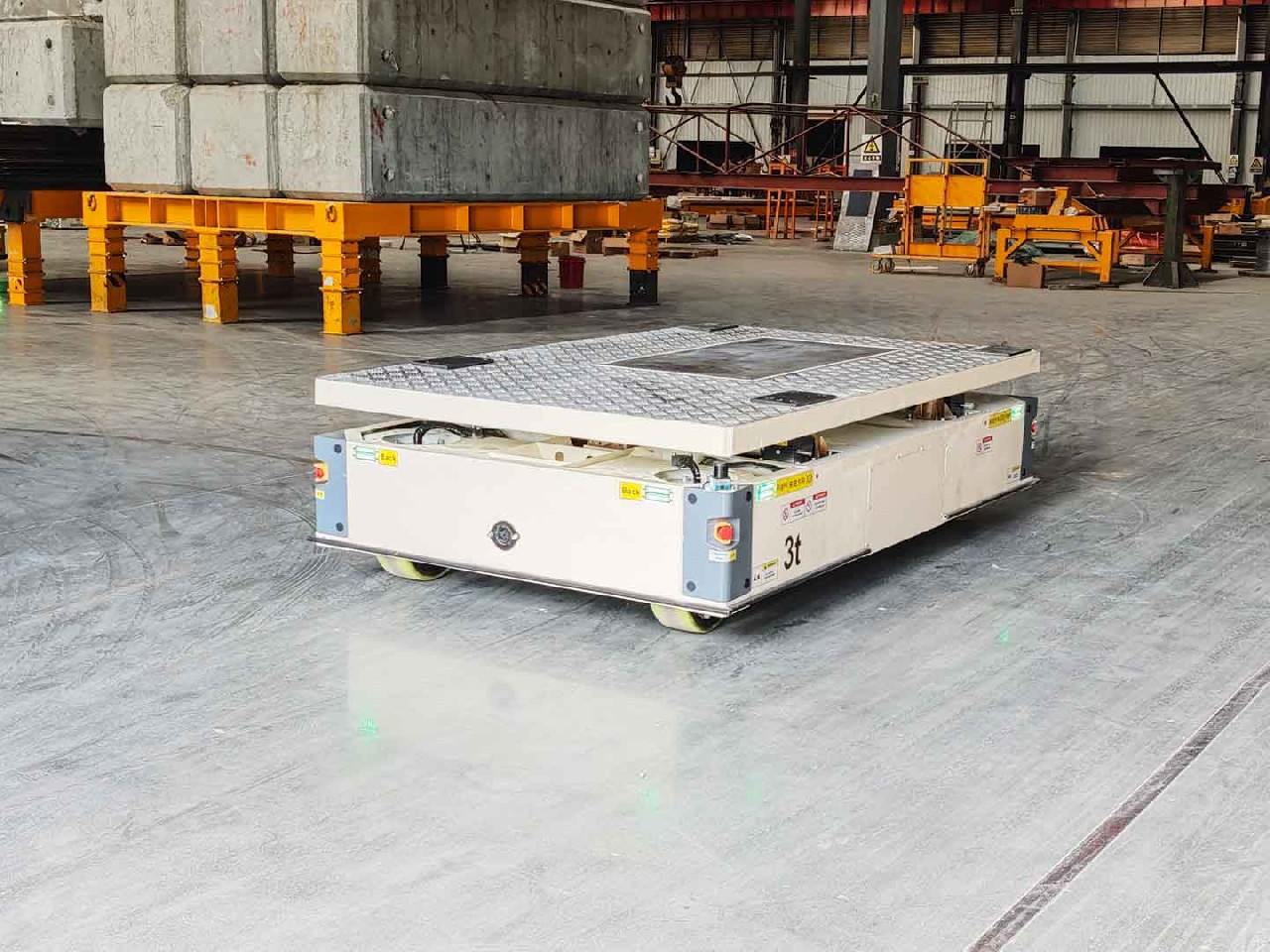 Application of 3t AGV in Component Transportation