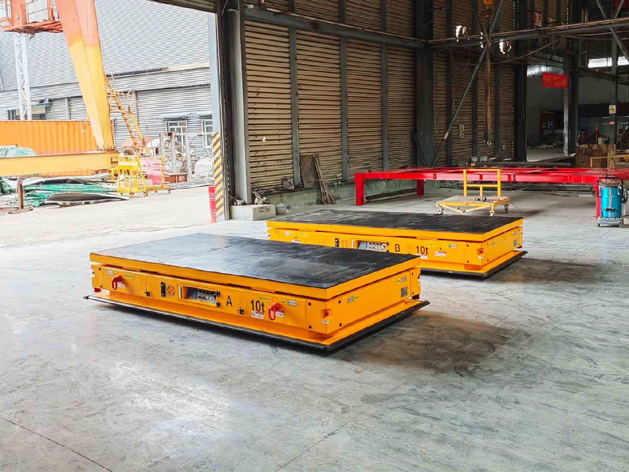 10t Dual-Vehicle Coordinated AGV for Component Transportation