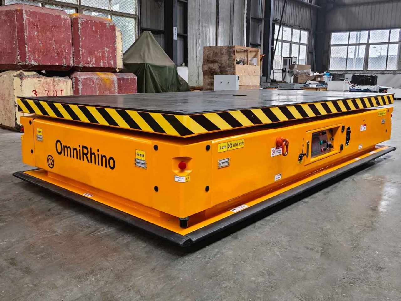 Application of 20t Omnidirectional AGV in Transporting Components